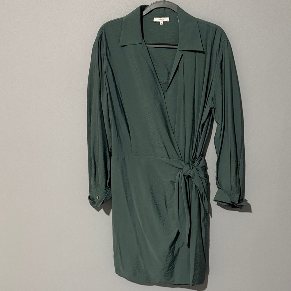 Vince Green Wrap Dress